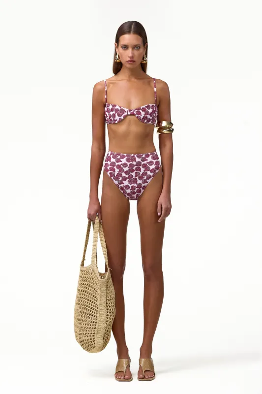 High Rise Bottom (Palm Beach Shell Pink/Oxblood) made by SAME