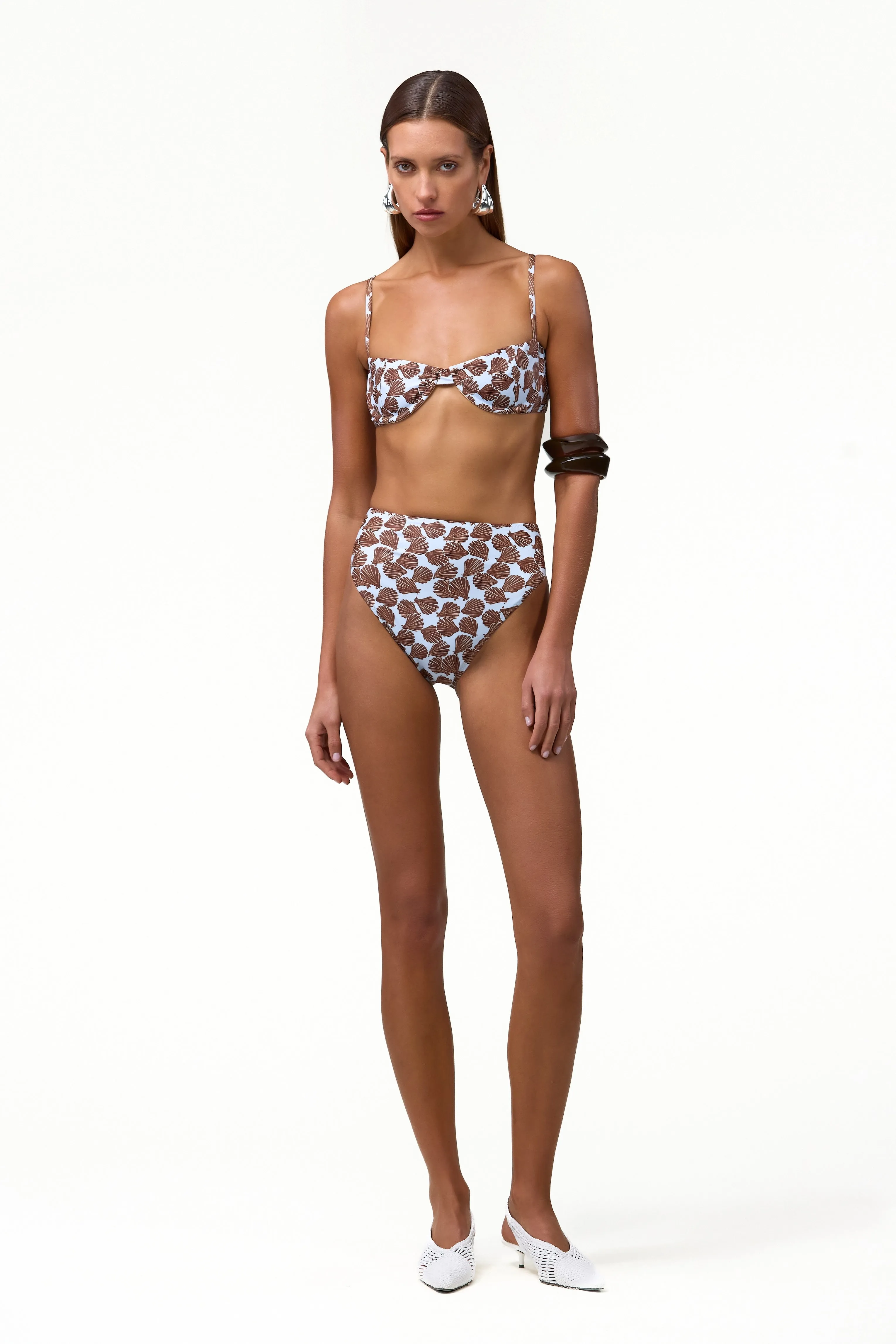 High Rise Bottom (Palm Beach Shell Blue/Brown) sold by SAME product image thumbnail 2