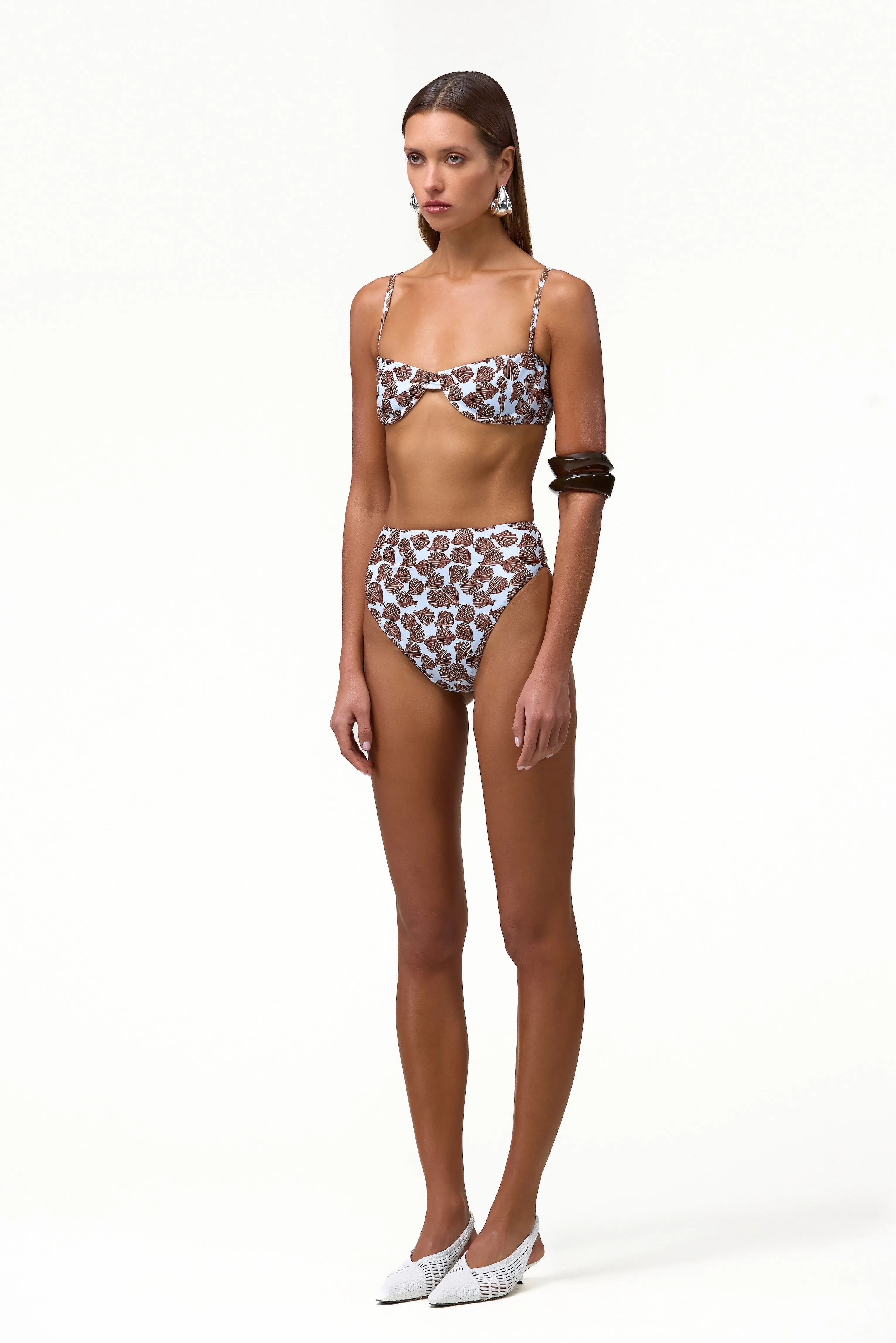 High Rise Bottom (Palm Beach Shell Blue/Brown) sold by SAME product image thumbnail 4