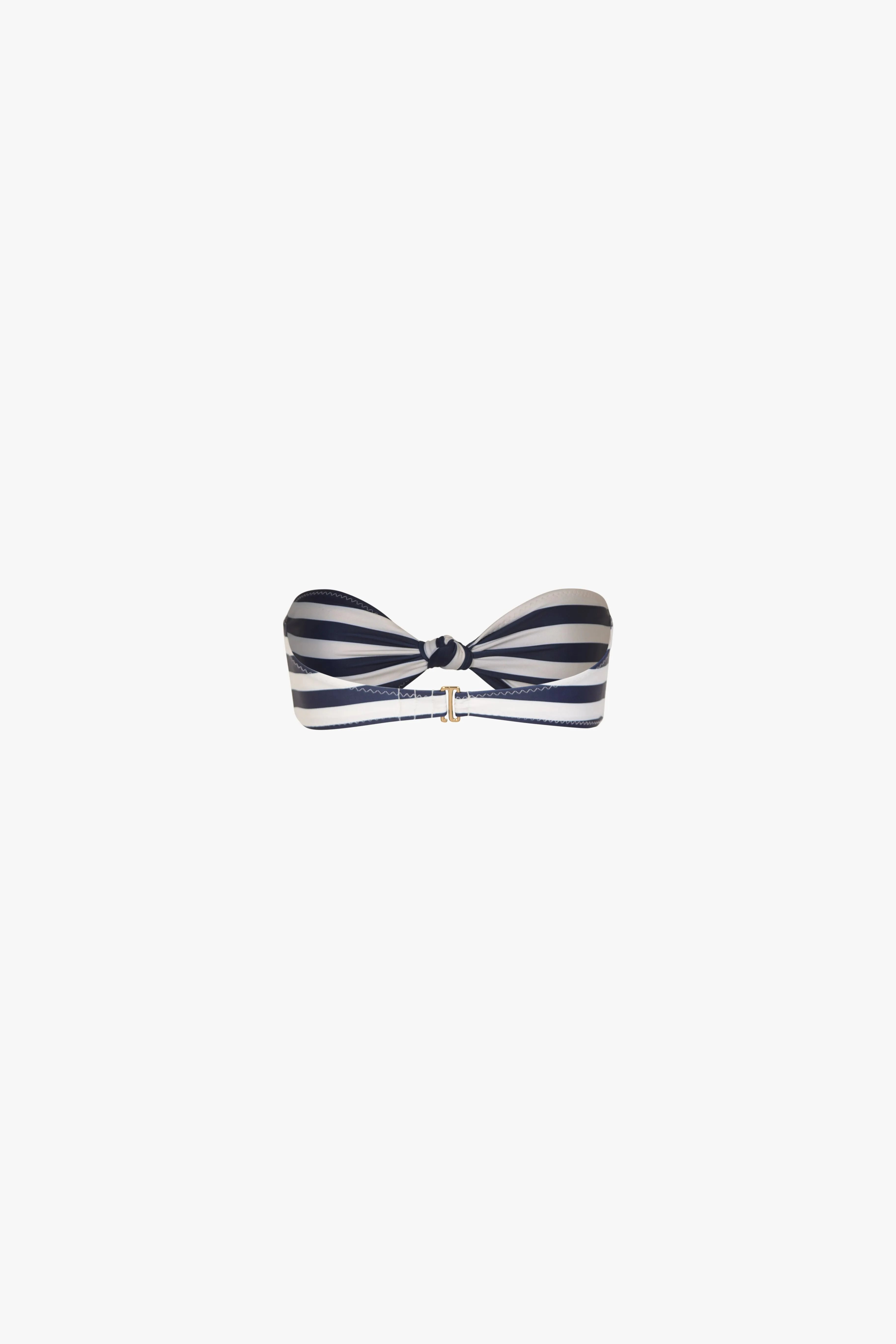 Knotted Bandeau Top (Navy Cream Stripe) sold by SAME product image thumbnail 4