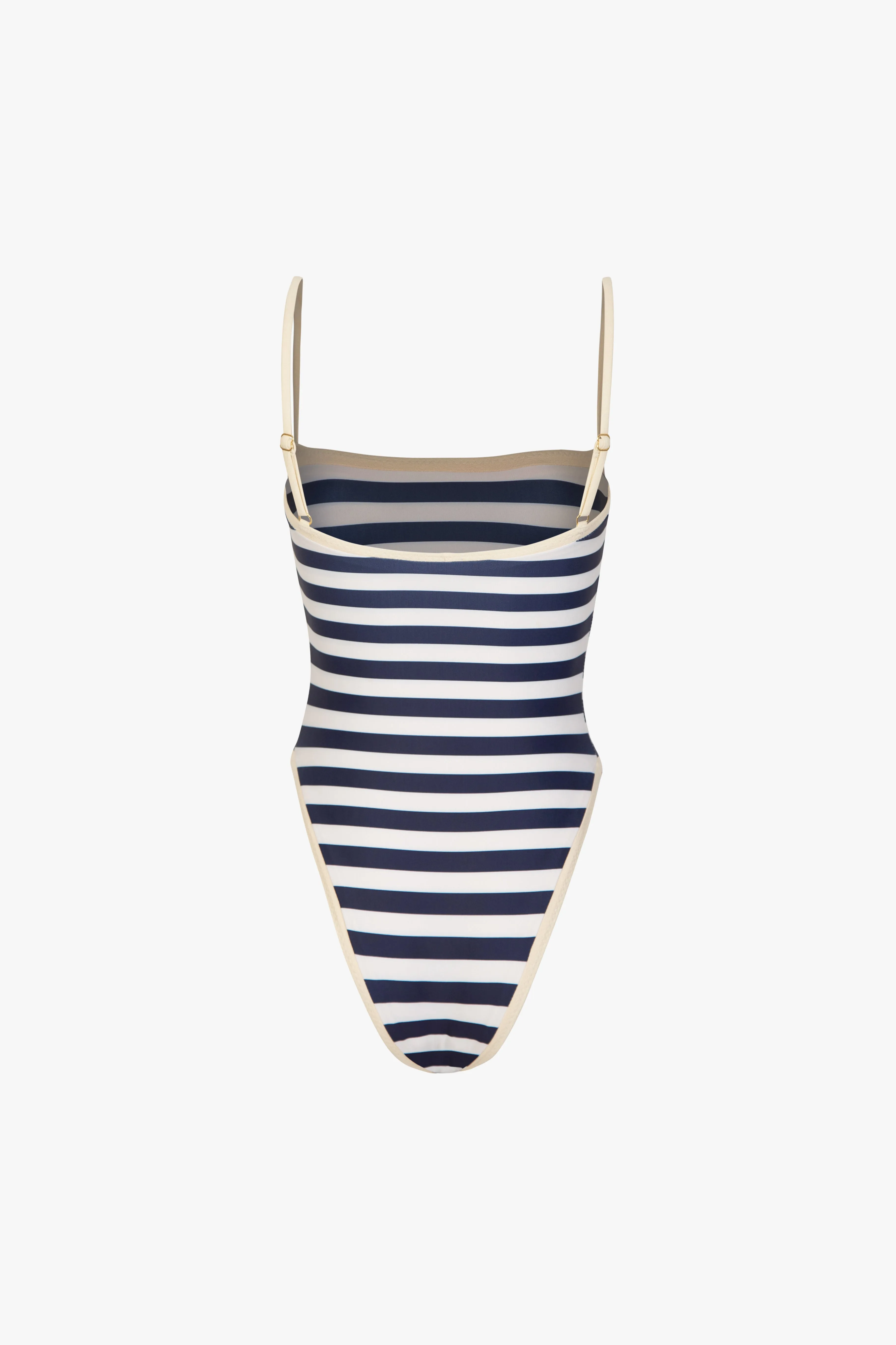 Colorblock One Piece (Navy Cream Stripe) sold by SAME product image thumbnail 5
