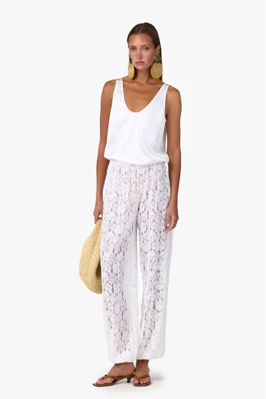 Lace Balloon Pant (White) made by SAME