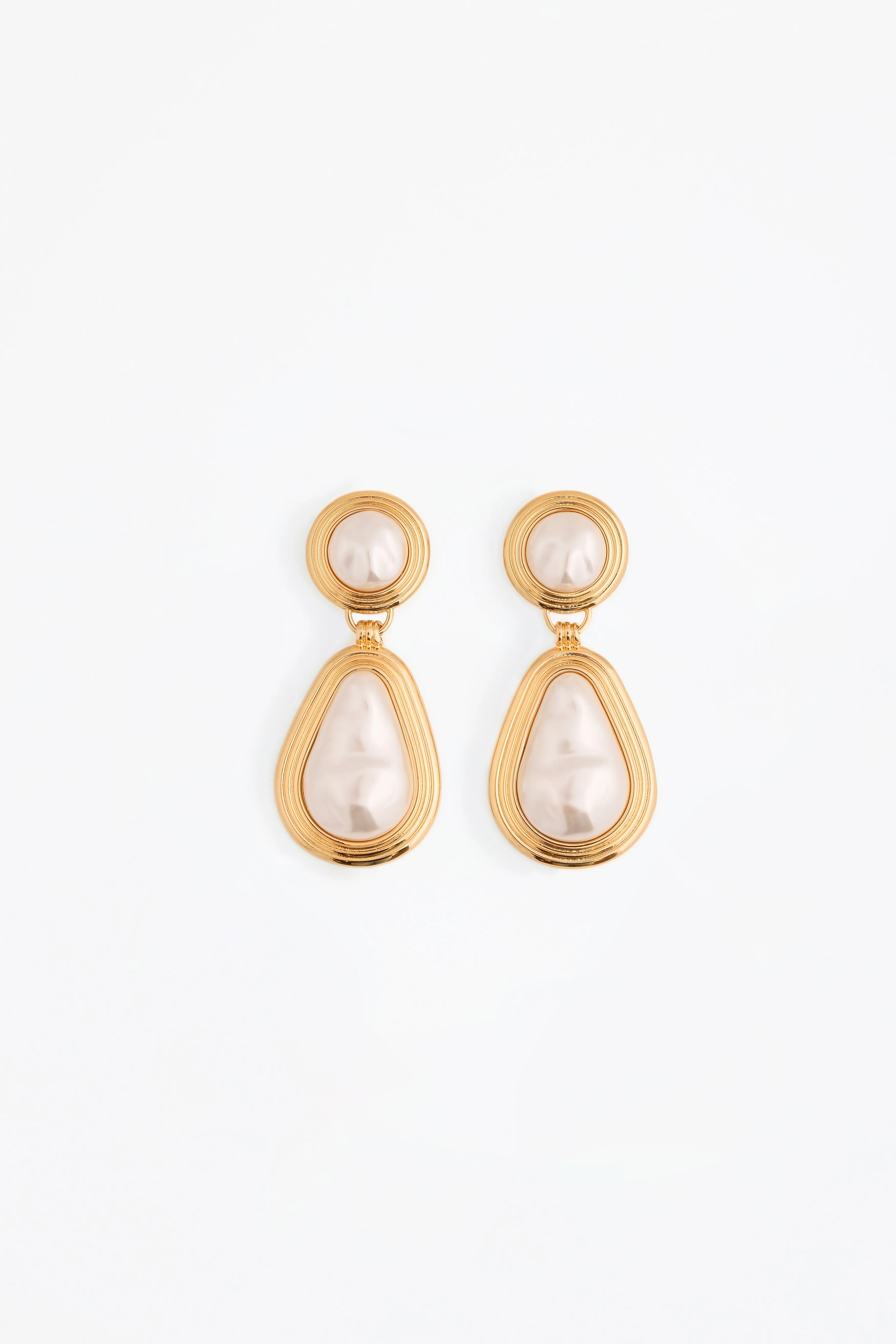 Pearl Drop Earring (Gold) sold by SAME