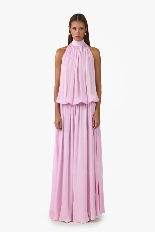 Drop Waist Chiffon Gown (Lilac Pink) made by SAME