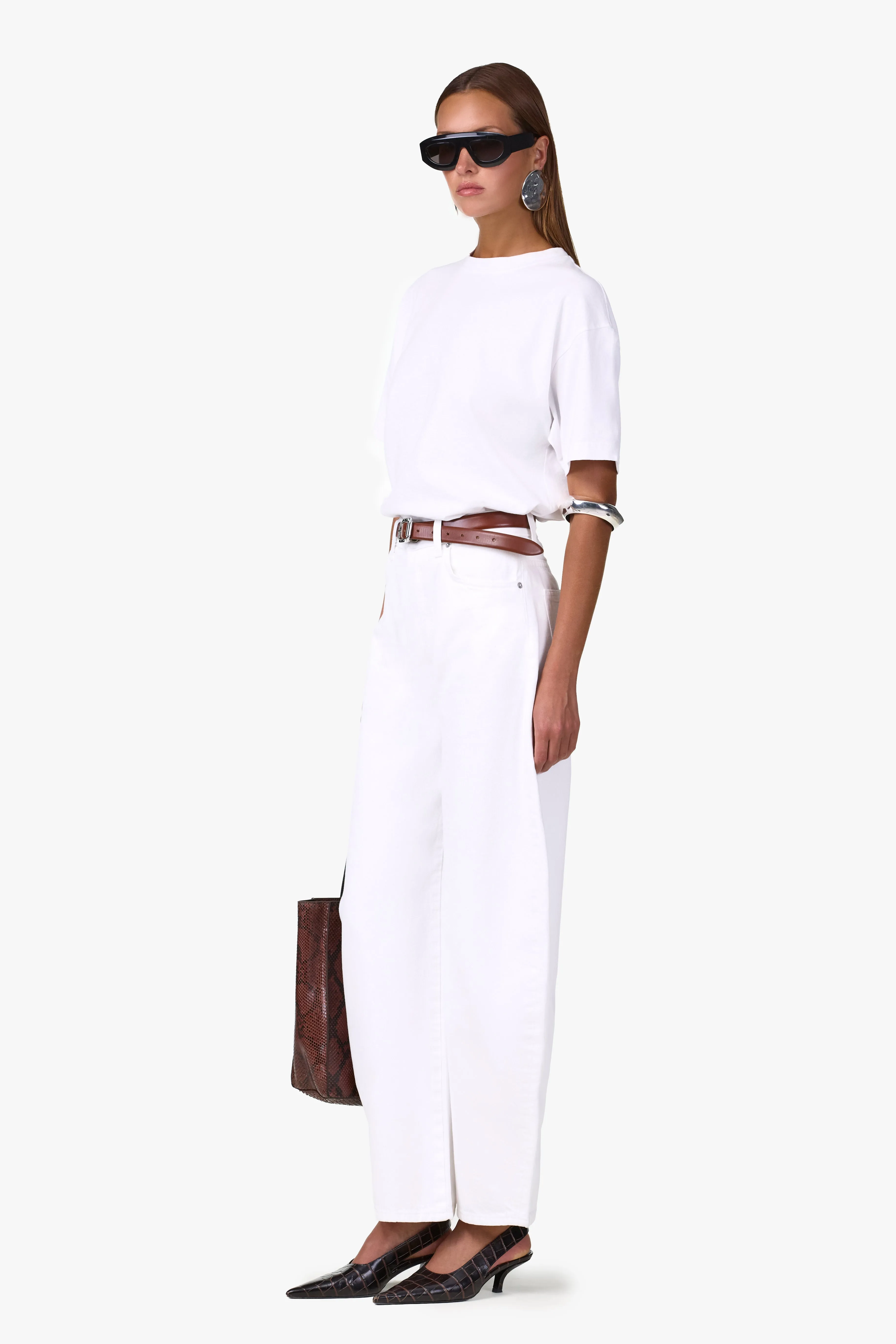 The Barrel Jean (White) sold by SAME product image thumbnail 3