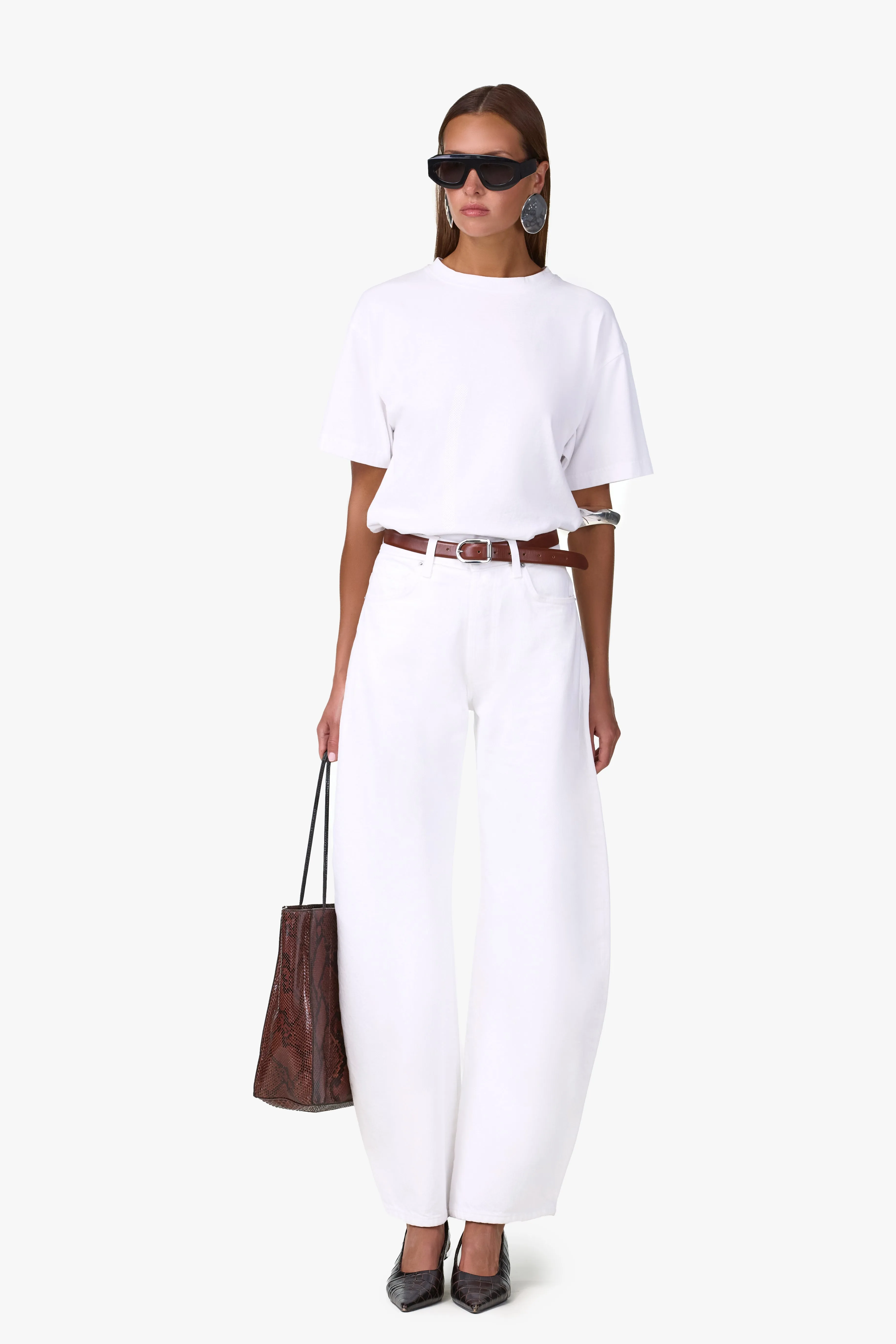 The Barrel Jean (White) sold by SAME product image thumbnail 4