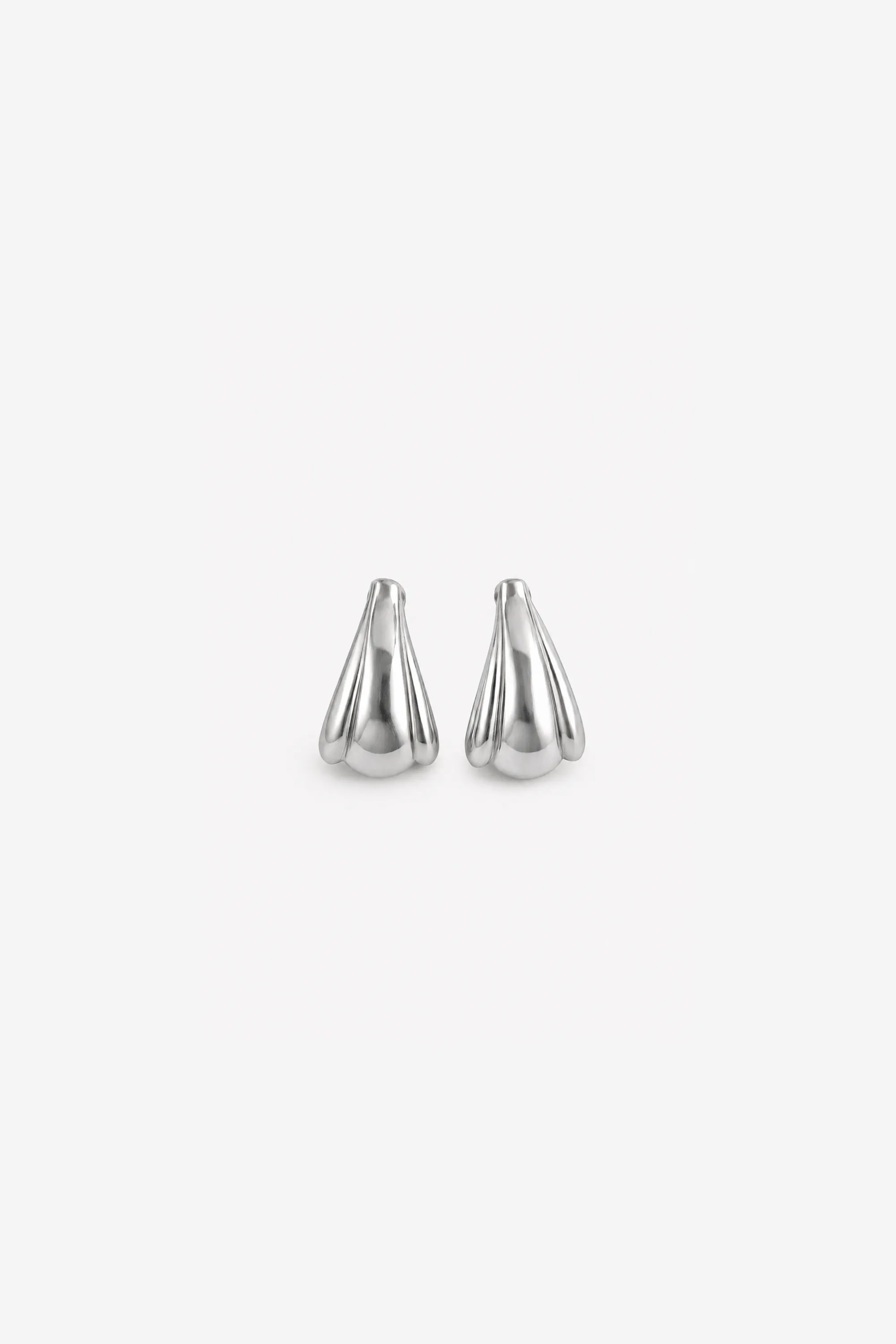 Mini Edge Hoop Earring (Silver) sold by SAME