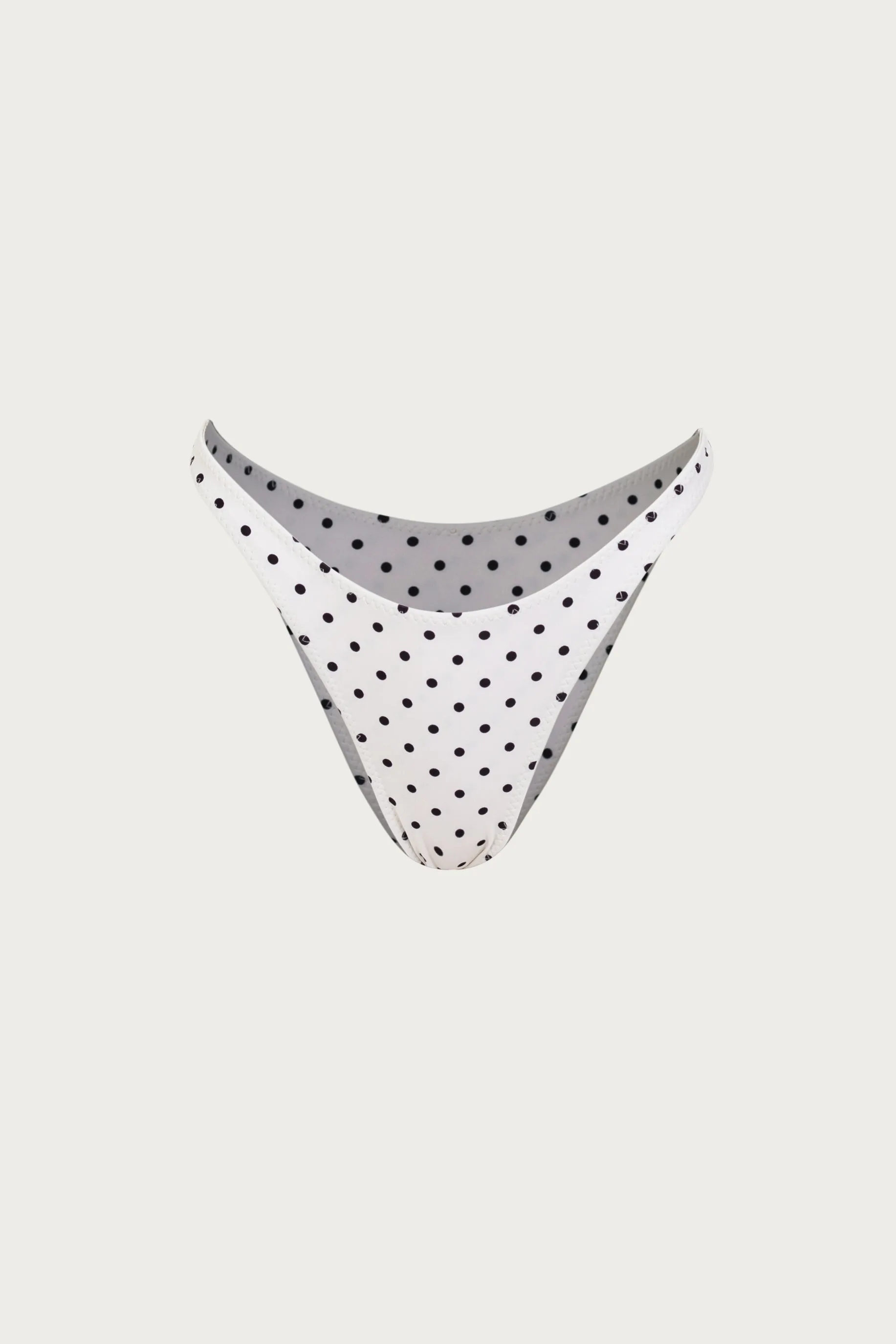 90s Bottom (Cream Black Polka Dot) sold by SAME