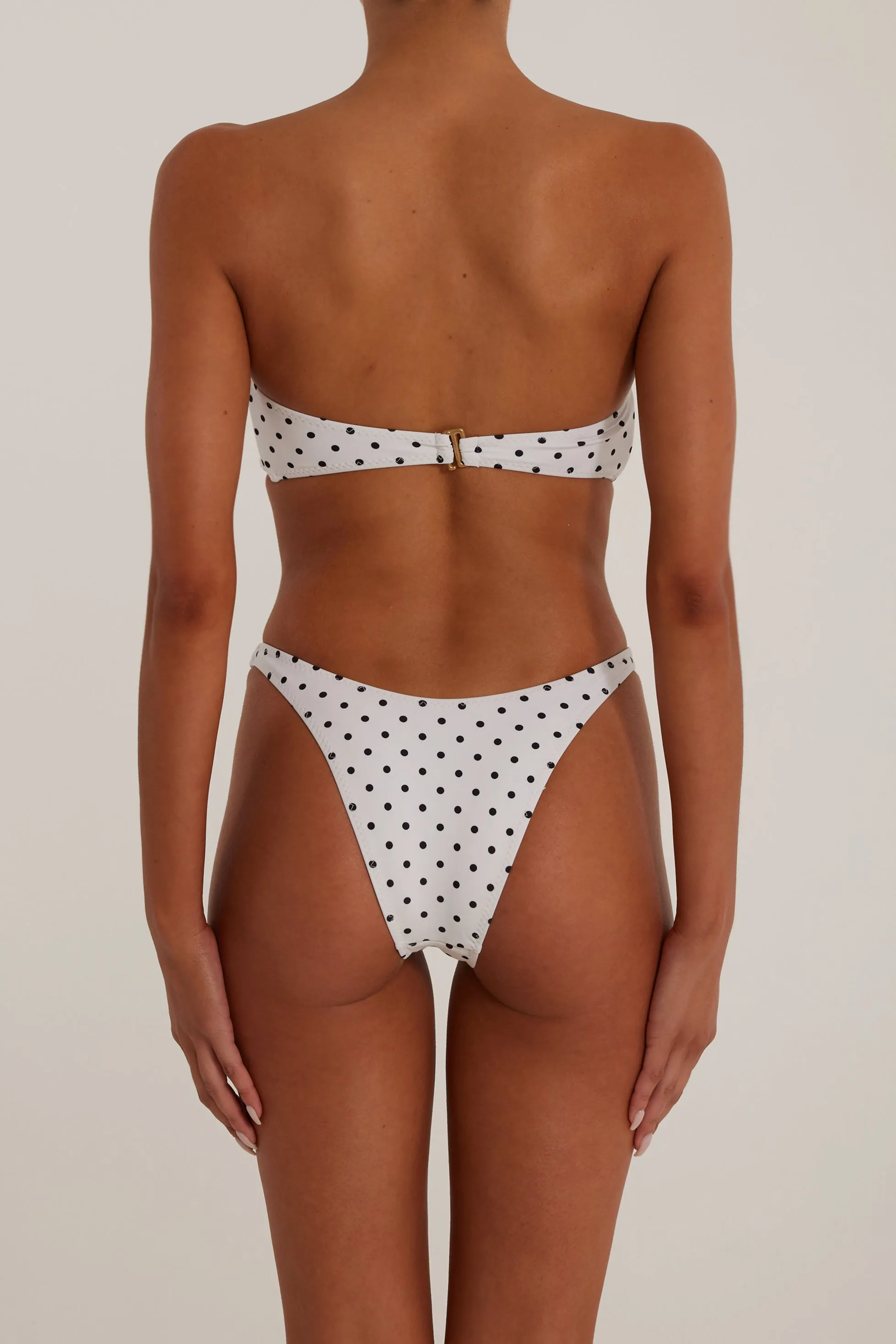 90s Bottom (Cream Black Polka Dot) sold by SAME product image thumbnail 4