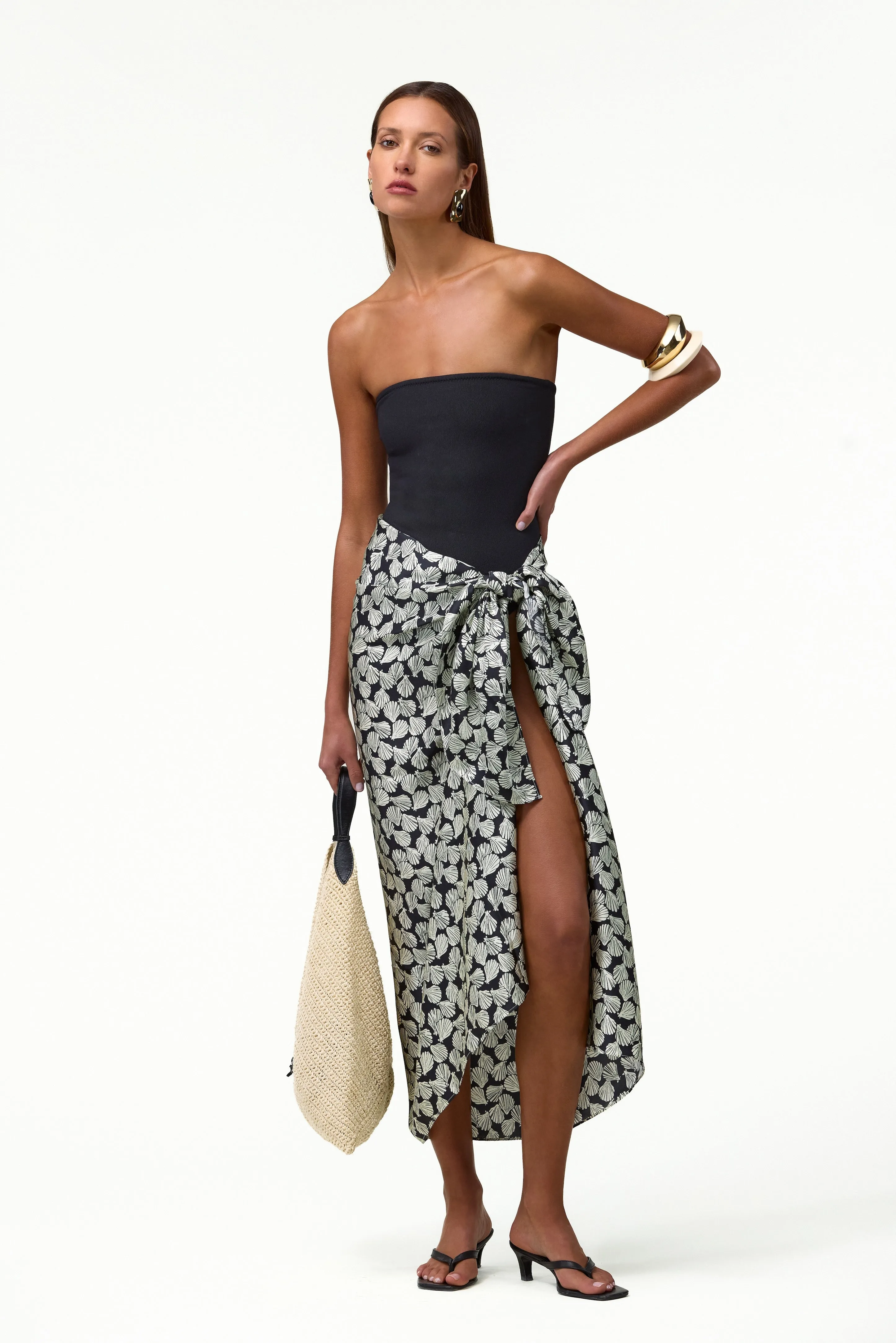 Strapless One Piece (Faux Suede Black) sold by SAME product image thumbnail 3