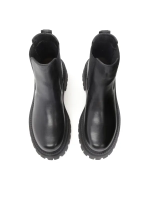 Czarne trzewiki damskie sold by Kazar