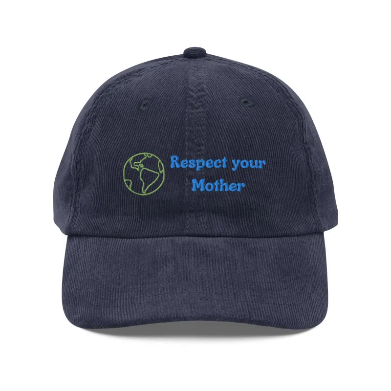 Respect your Mother Vintage Corduroy Hat sold by Wander Trails