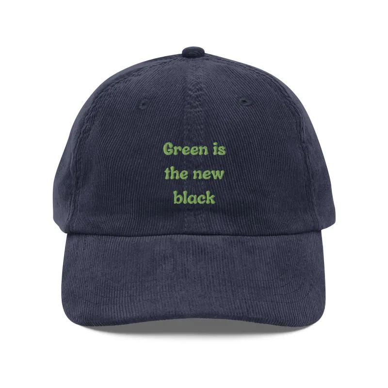 Green is the new black Vintage Corduroy Hat sold by Wander Trails