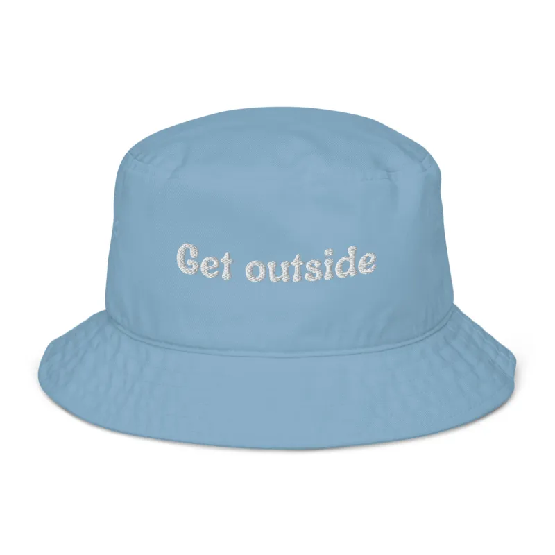 Get Outside Organic Bucket Hat sold by Wander Trails