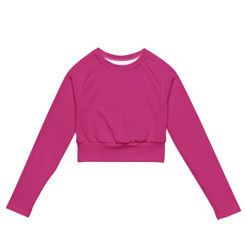 Pink Long Sleeve crop Top sold by Wander Trails