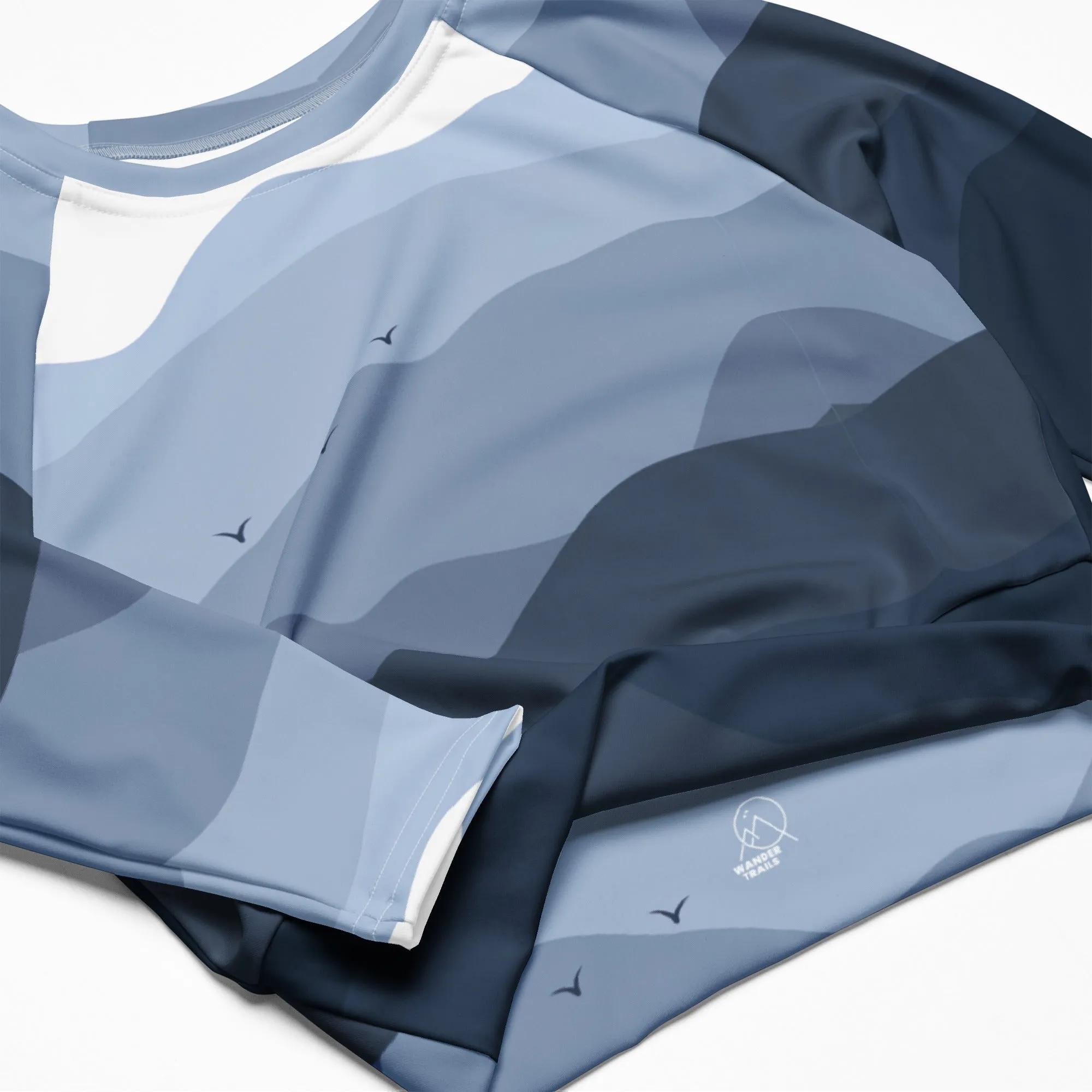 Blue Hour Mountains Crop Top sold by Wander Trails product image thumbnail 2