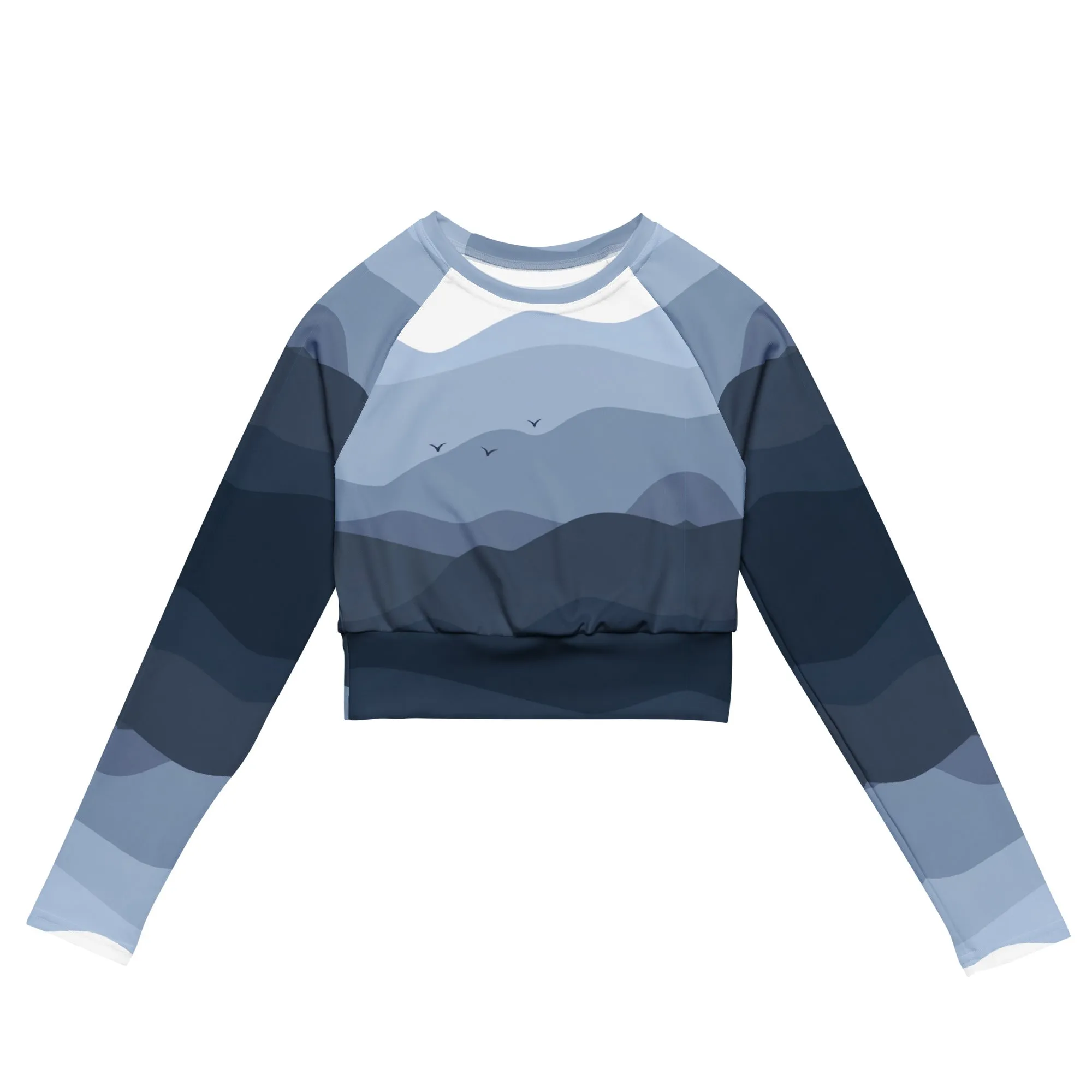 Blue Hour Mountains Crop Top sold by Wander Trails