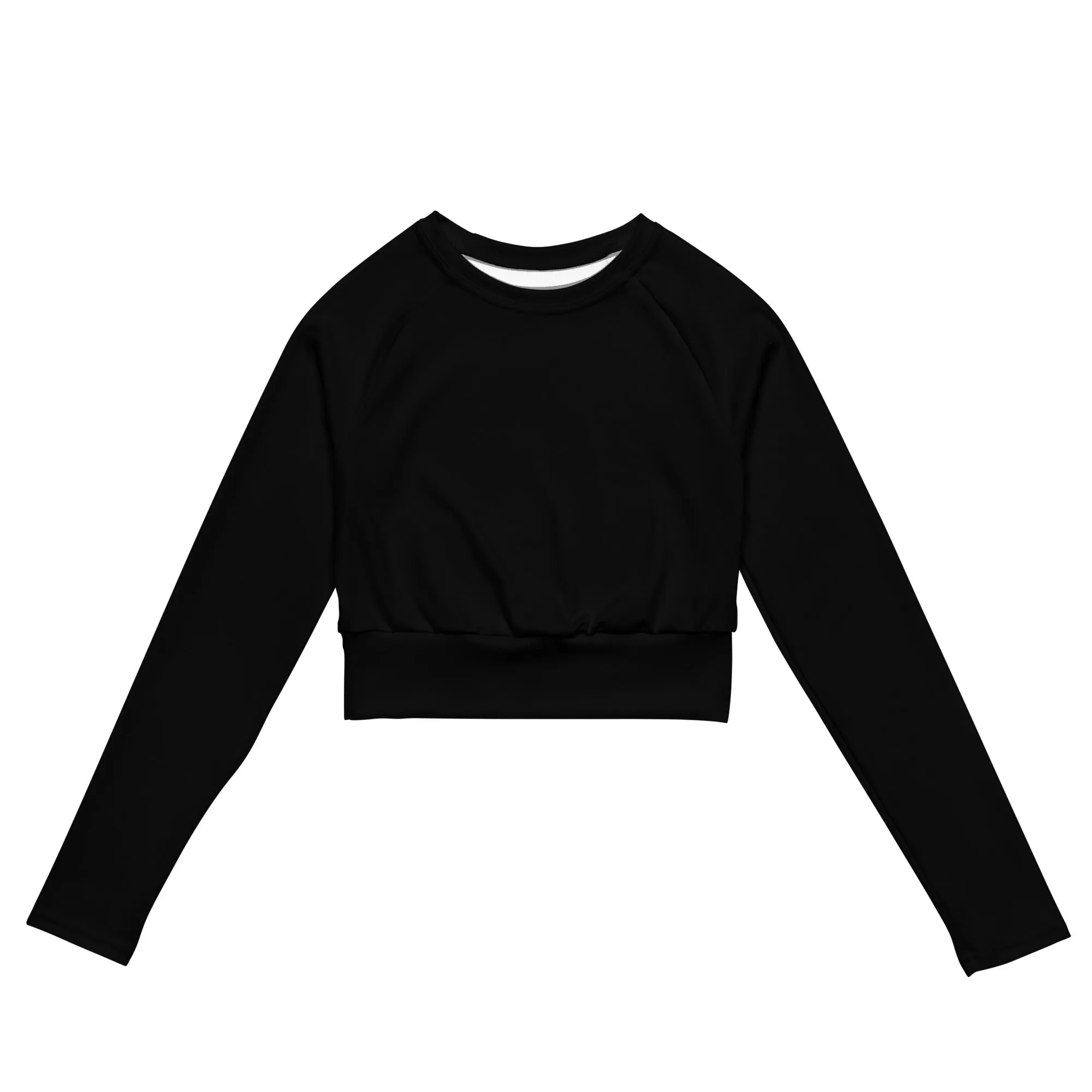 Black Long Sleeve Crop Top sold by Wander Trails