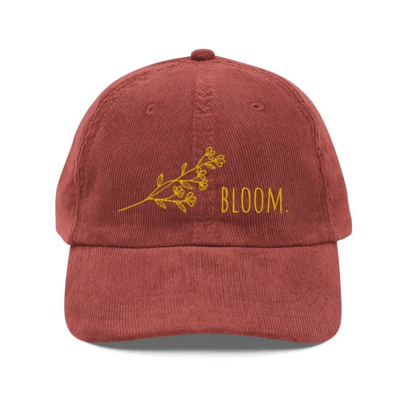 Bloom Vintage Corduroy Hat made by Wander Trails
