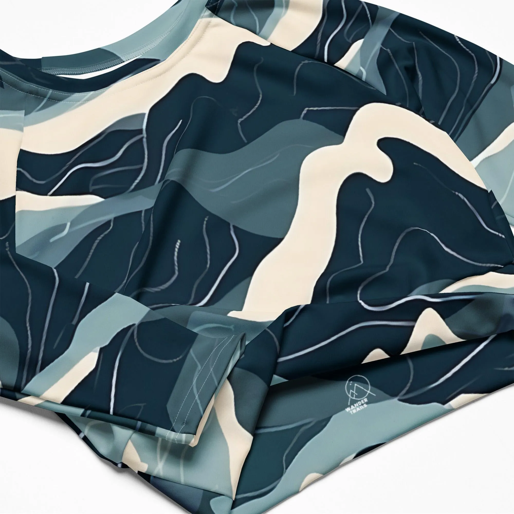 Glacier Flow Long Sleeve Crop Top sold by Wander Trails product image thumbnail 4
