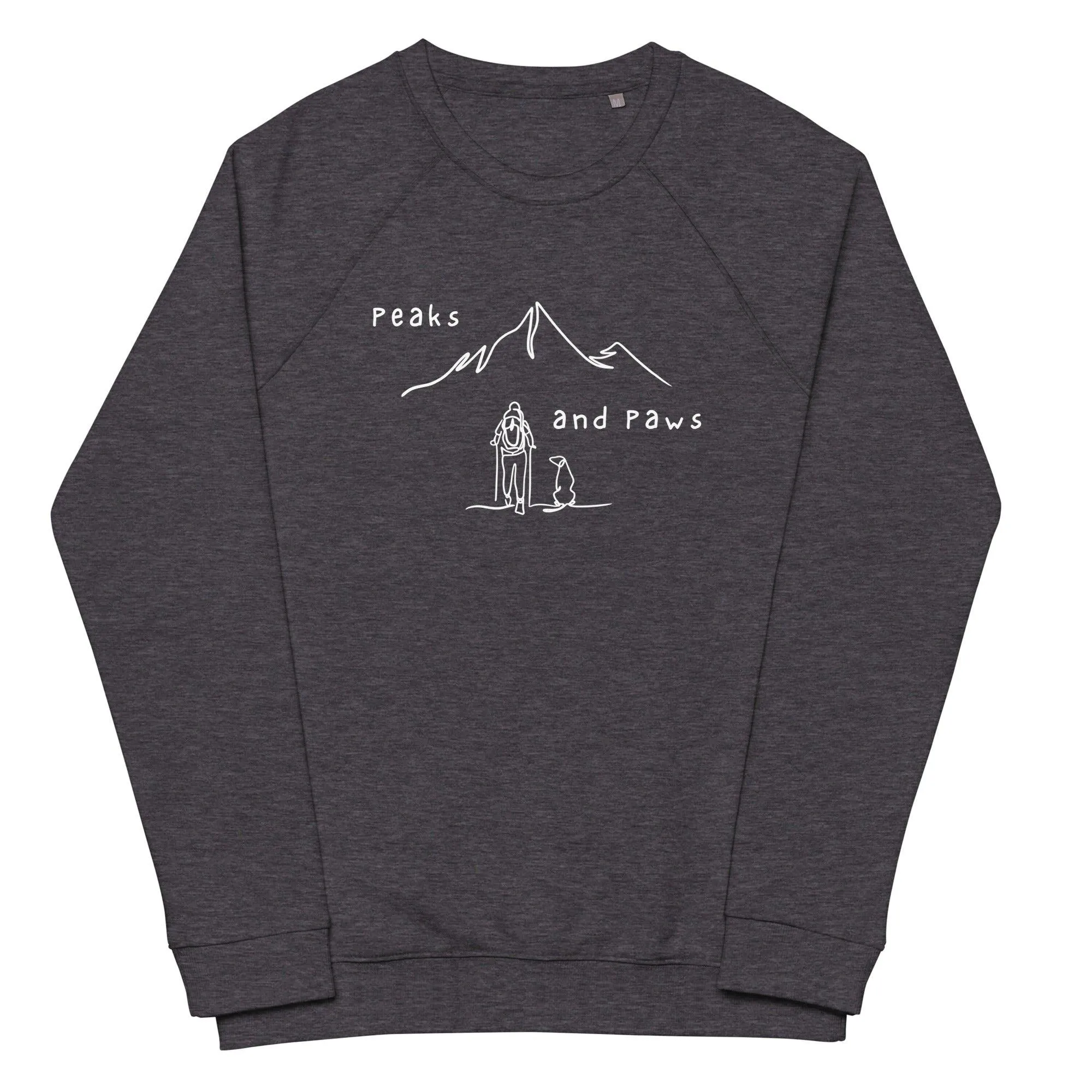 Peaks and Paws Unisex organic sweatshirt sold by Wander Trails