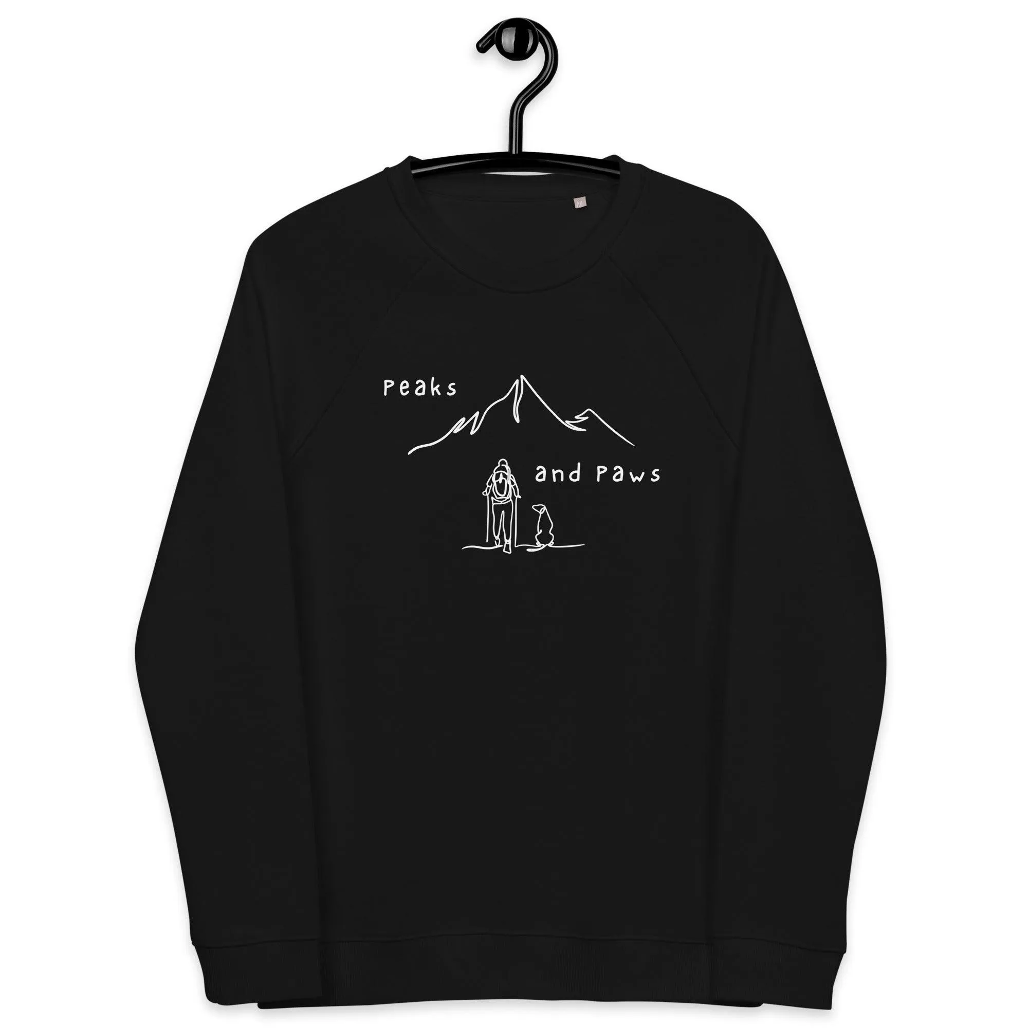 Peaks and Paws Unisex organic sweatshirt sold by Wander Trails product image thumbnail 4