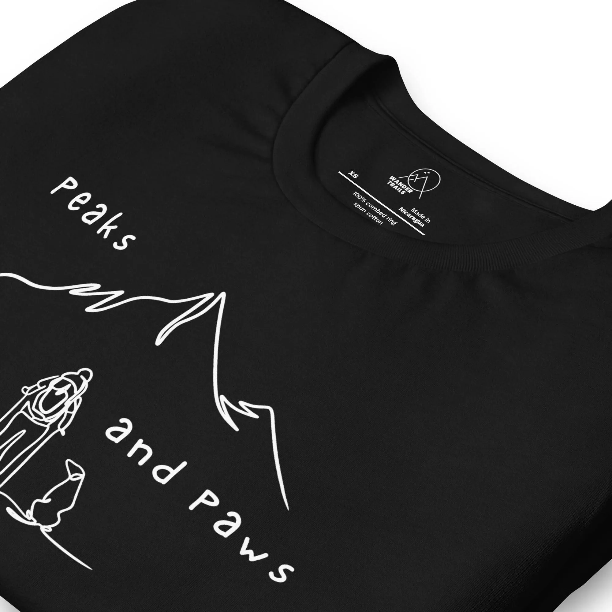 Peaks and Paws Unisex t-shirt sold by Wander Trails product image thumbnail 5