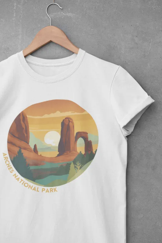 Arches National Park Unisex T-shirt sold by Wander Trails