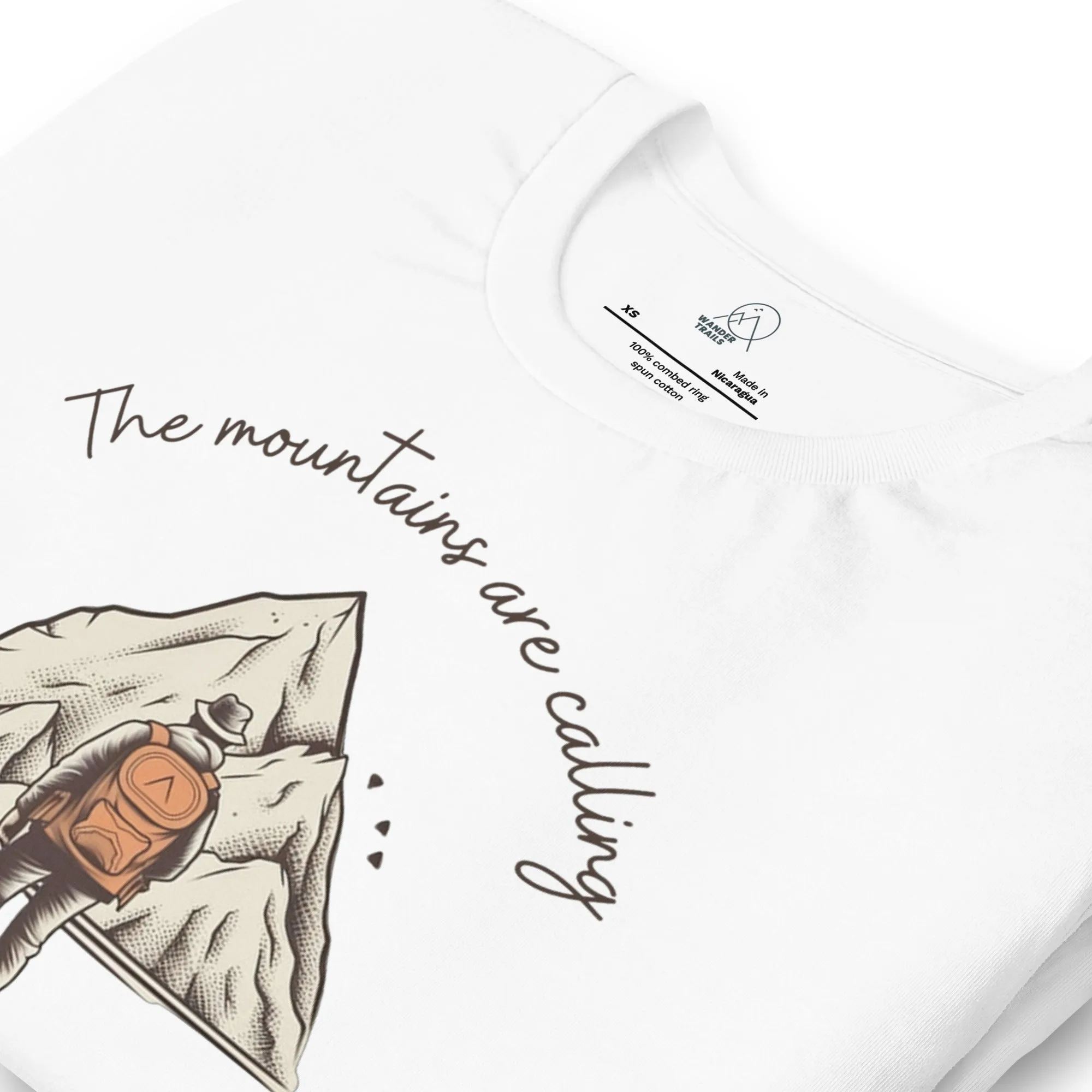 The Mountains are Calling Unisex T-shirt sold by Wander Trails product image thumbnail 4