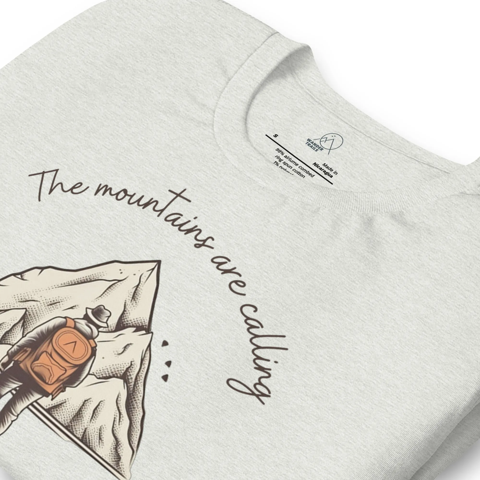 The Mountains are Calling Unisex T-shirt sold by Wander Trails product image thumbnail 5