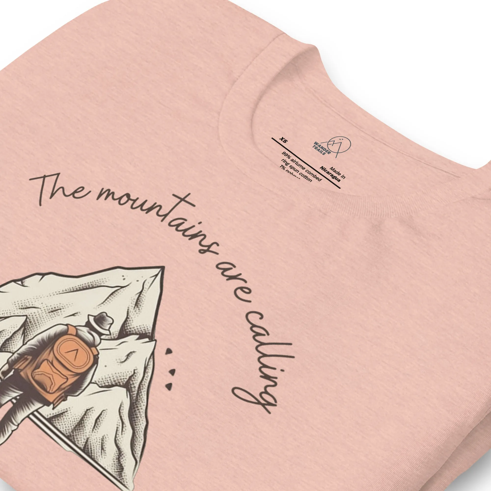 The Mountains are Calling Unisex T-shirt sold by Wander Trails product image thumbnail 2
