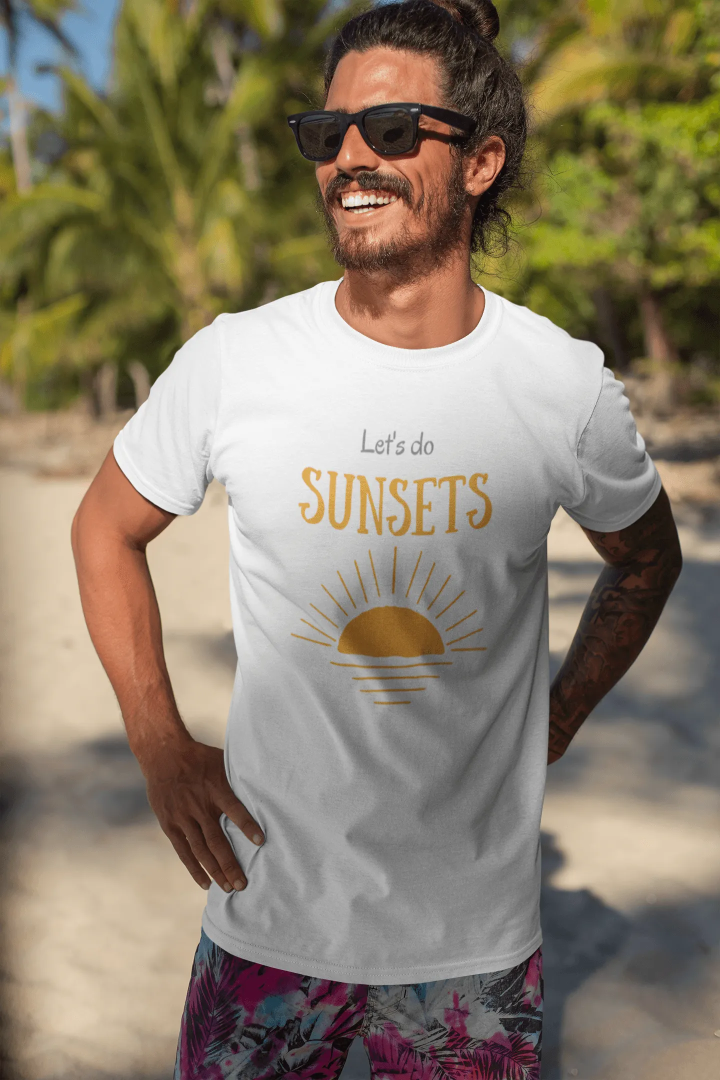 Let's do Sunsets Unisex T-shirt sold by Wander Trails product image thumbnail 2