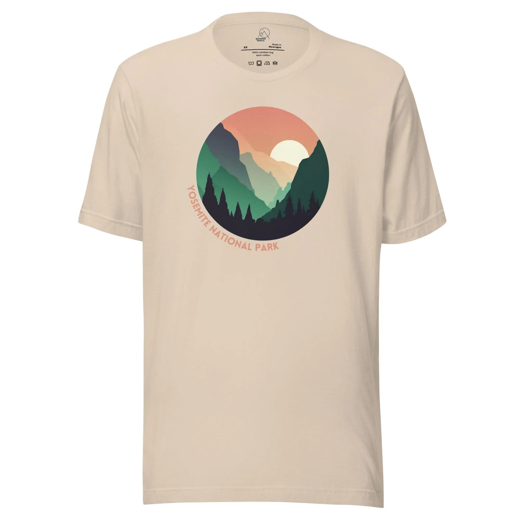 Yosemite National Park Unisex T-shirt sold by Wander Trails product image thumbnail 3