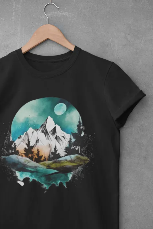 Full Moon Mountain Unisex T-shirt made by Wander Trails