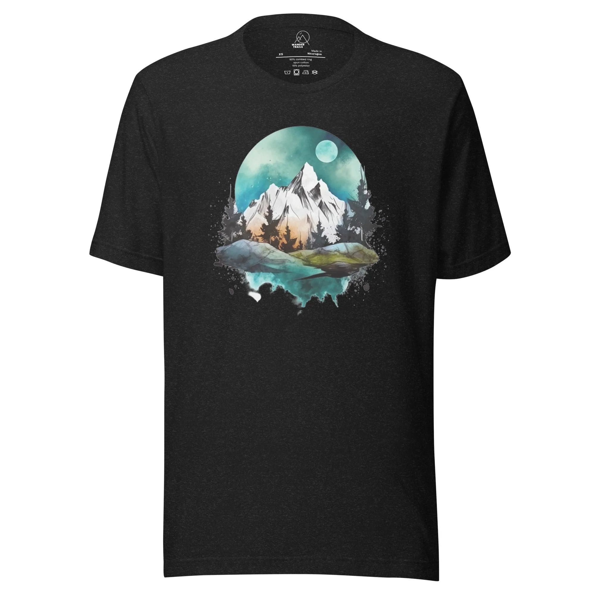 Full Moon Mountain Unisex T-shirt sold by Wander Trails product image thumbnail 4