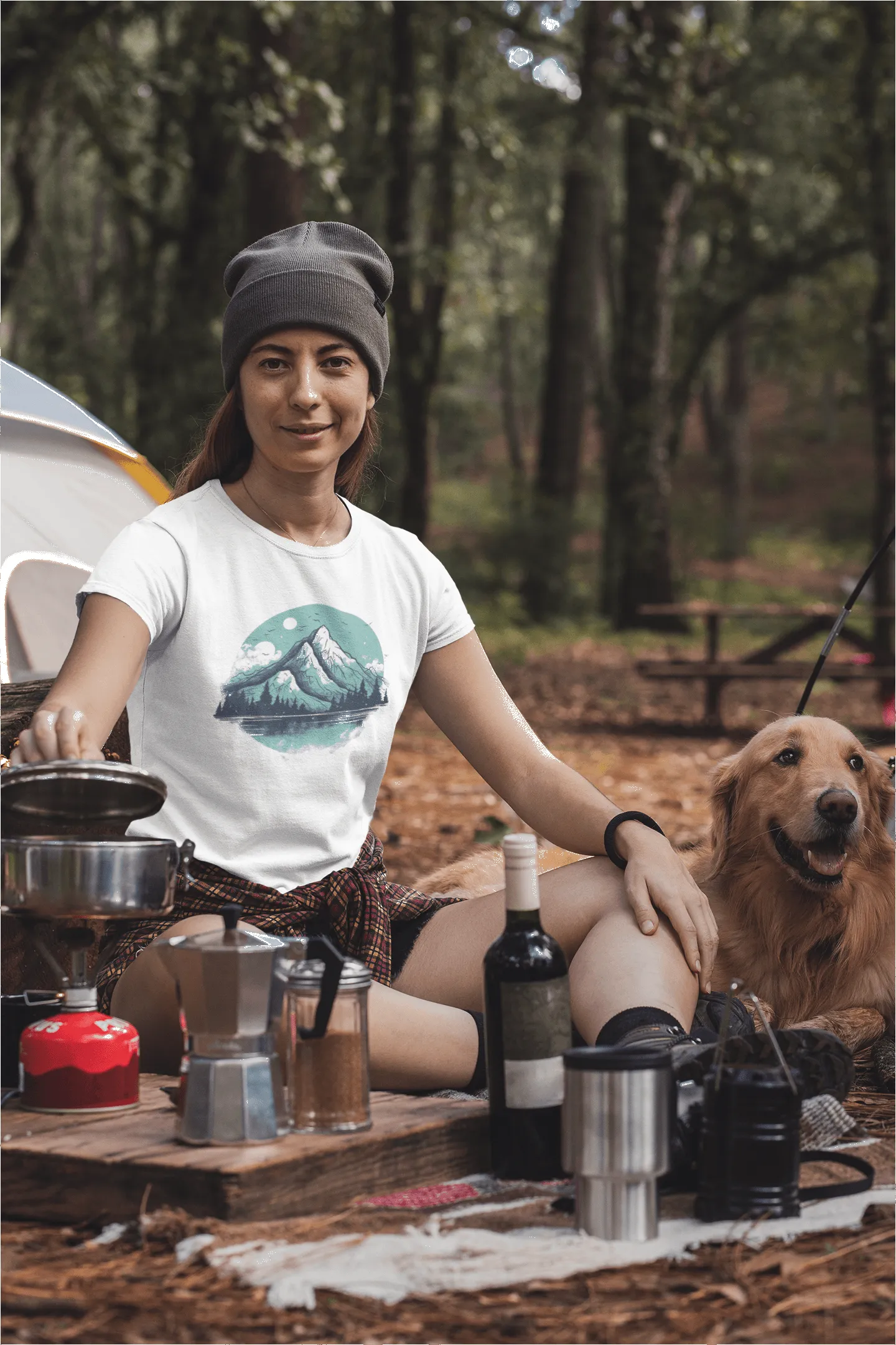 Green Lake Mountain Unisex t-shirt sold by Wander Trails product image thumbnail 4