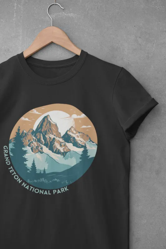 Grand Teton National Park Unisex T-shirt sold by Wander Trails