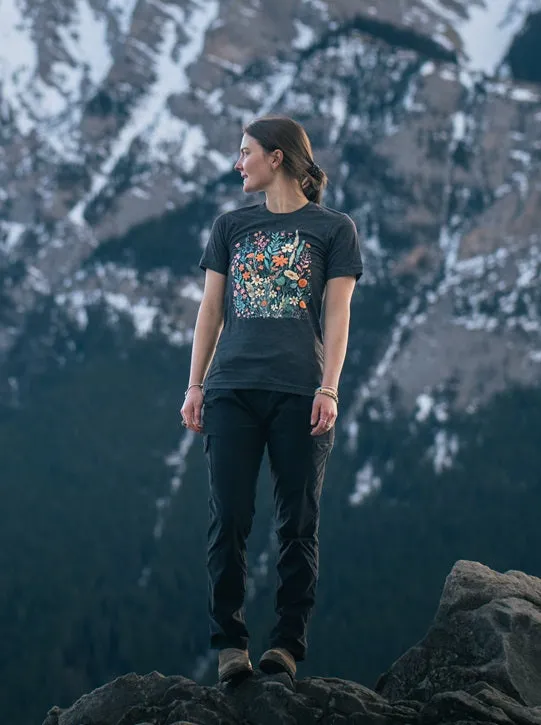 Retro Flowers Unisex T-shirt sold by Wander Trails product image thumbnail 2