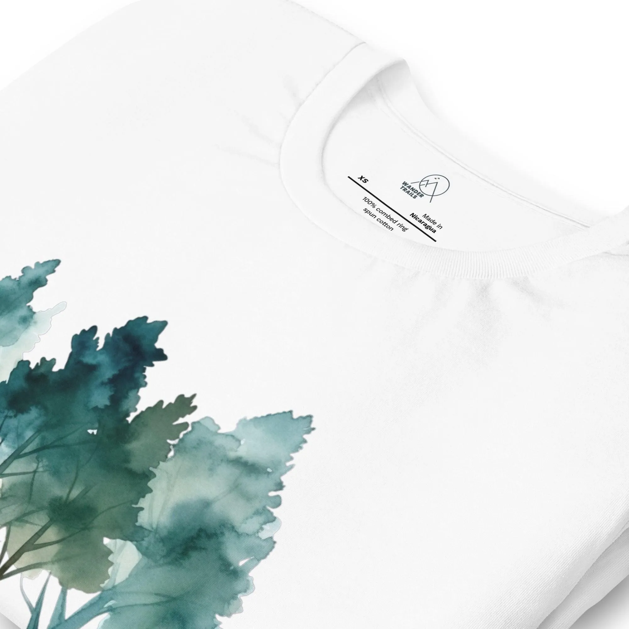 Watercolor Trees Unisex T-shirt sold by Wander Trails product image thumbnail 3