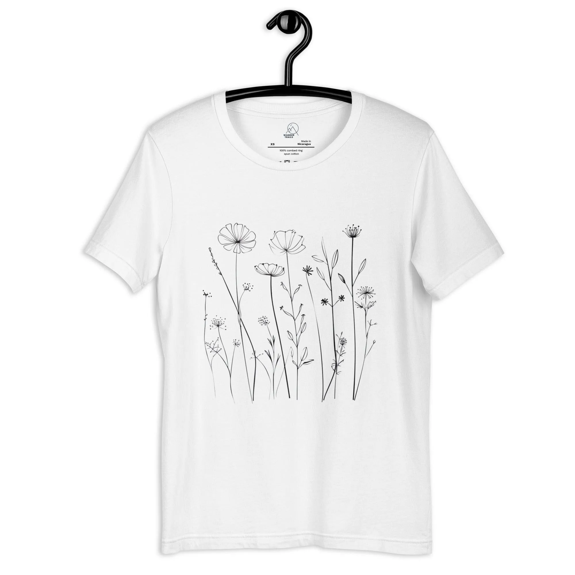 Minimalist Flowers Unisex T-shirt sold by Wander Trails product image thumbnail 5