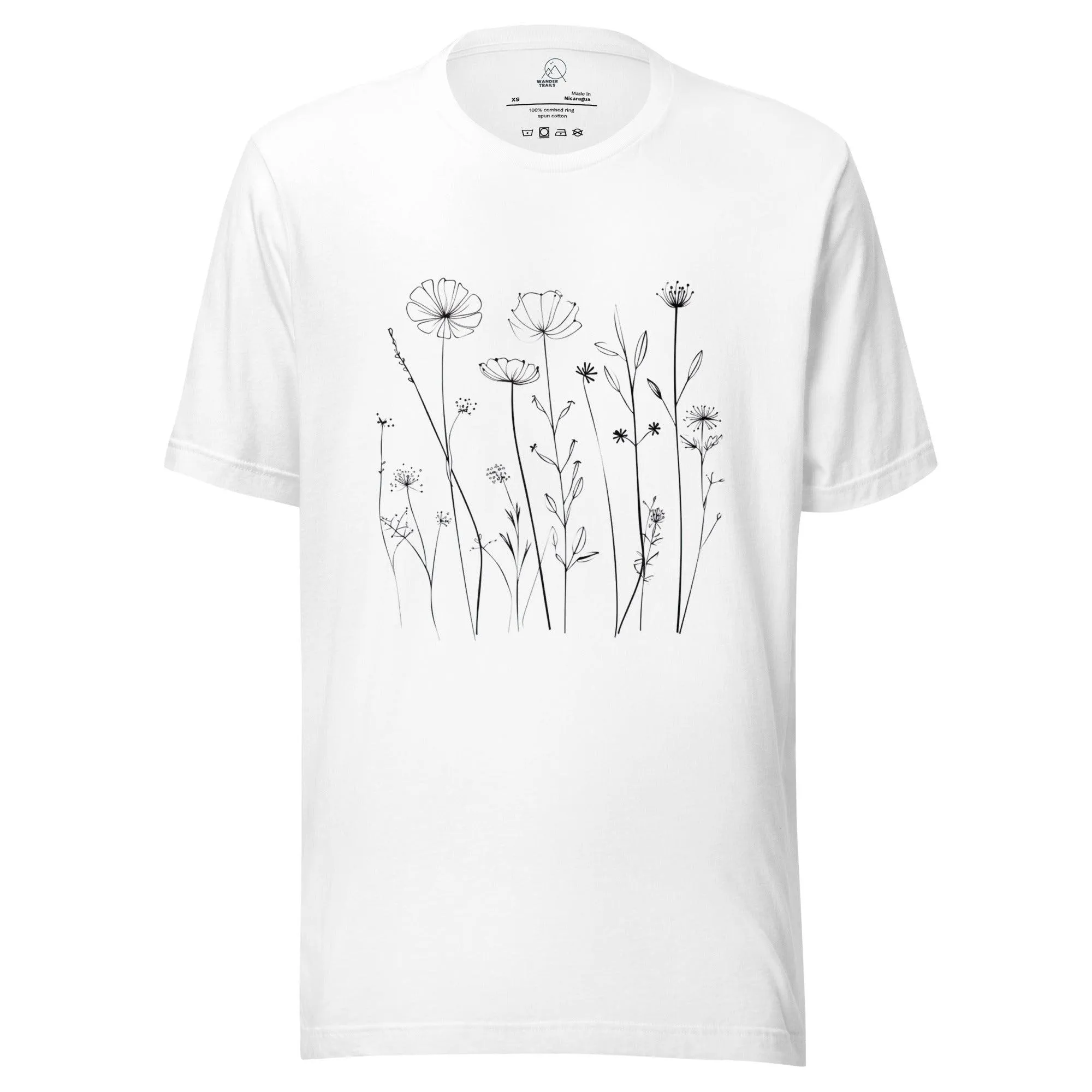 Minimalist Flowers Unisex T-shirt sold by Wander Trails product image thumbnail 4