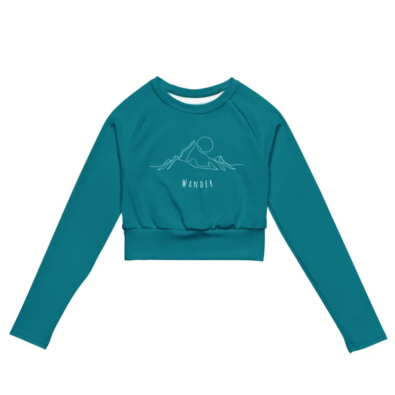 Mountain Wanderer Blue Crop Top sold by Wander Trails