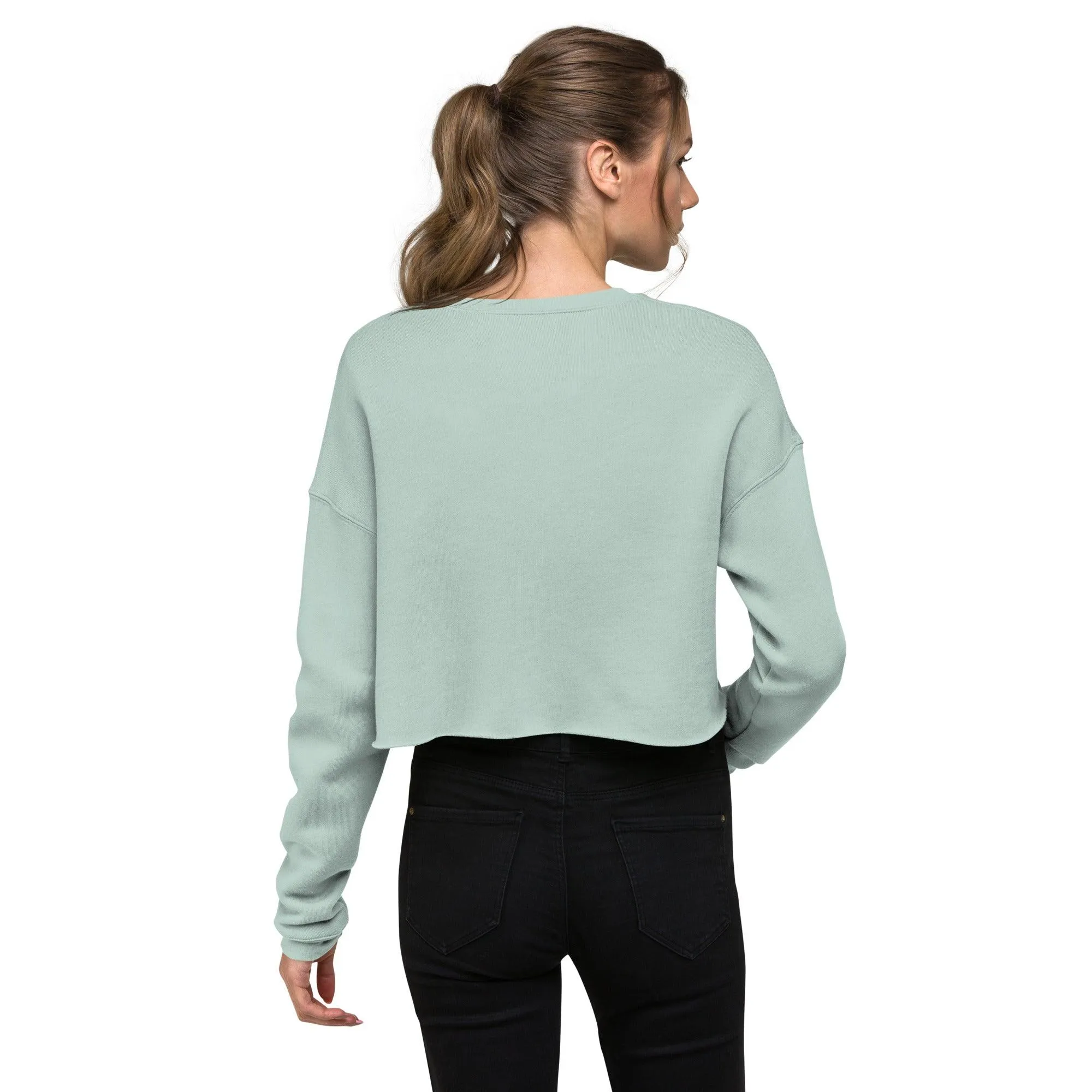 Mountain Wanderer Cropped Sweatshirt - Dusty Blue sold by Wander Trails product image thumbnail 4