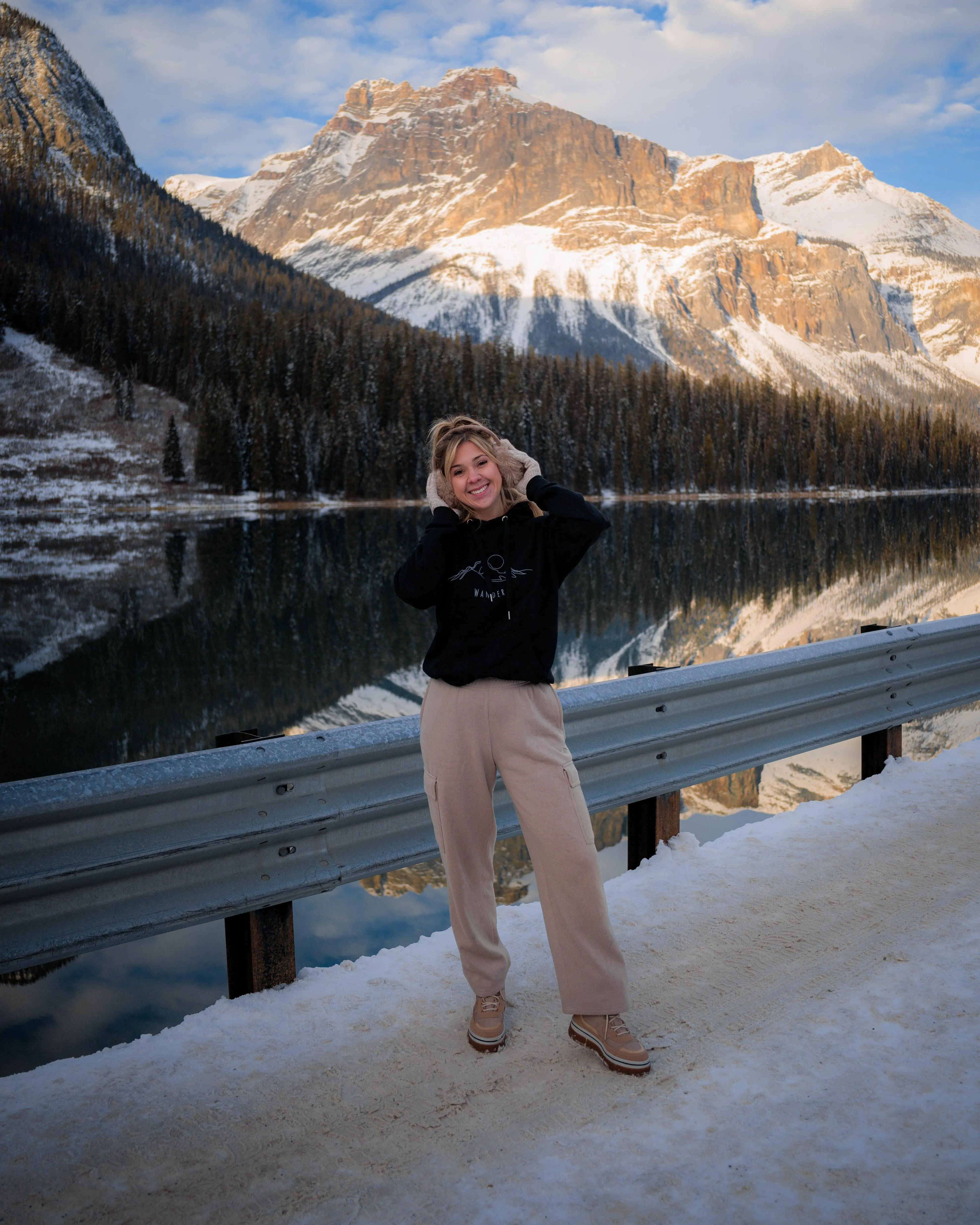 Mountain Wanderer - Embroidered Premium eco hoodie sold by Wander Trails product image thumbnail 3