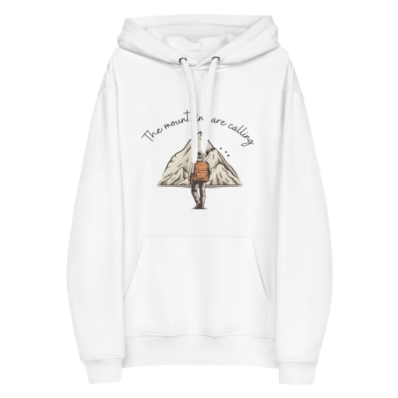 The Mountains are Calling Premium eco hoodie sold by Wander Trails