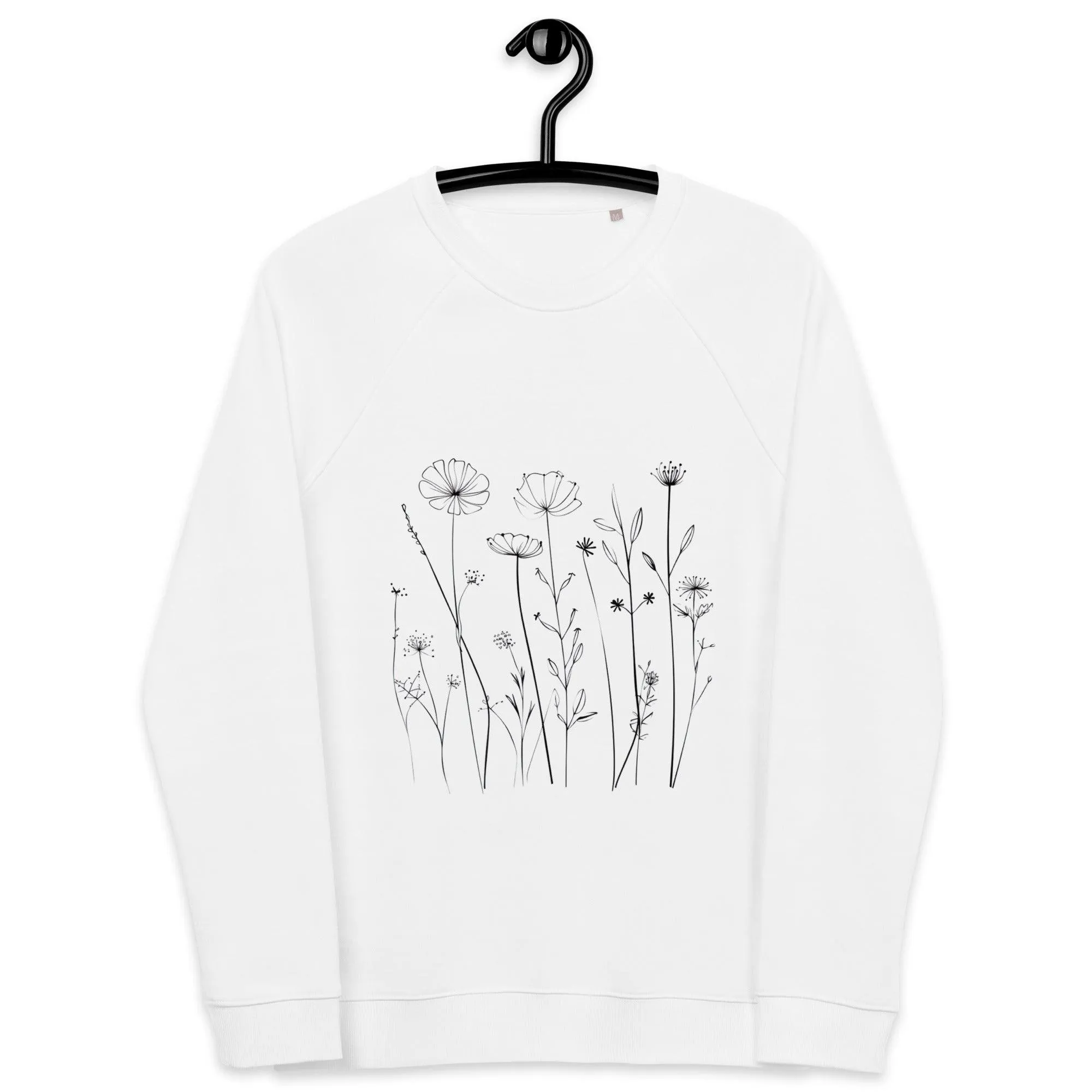 Minimalist Flowers Unisex organic sweatshirt sold by Wander Trails product image thumbnail 2