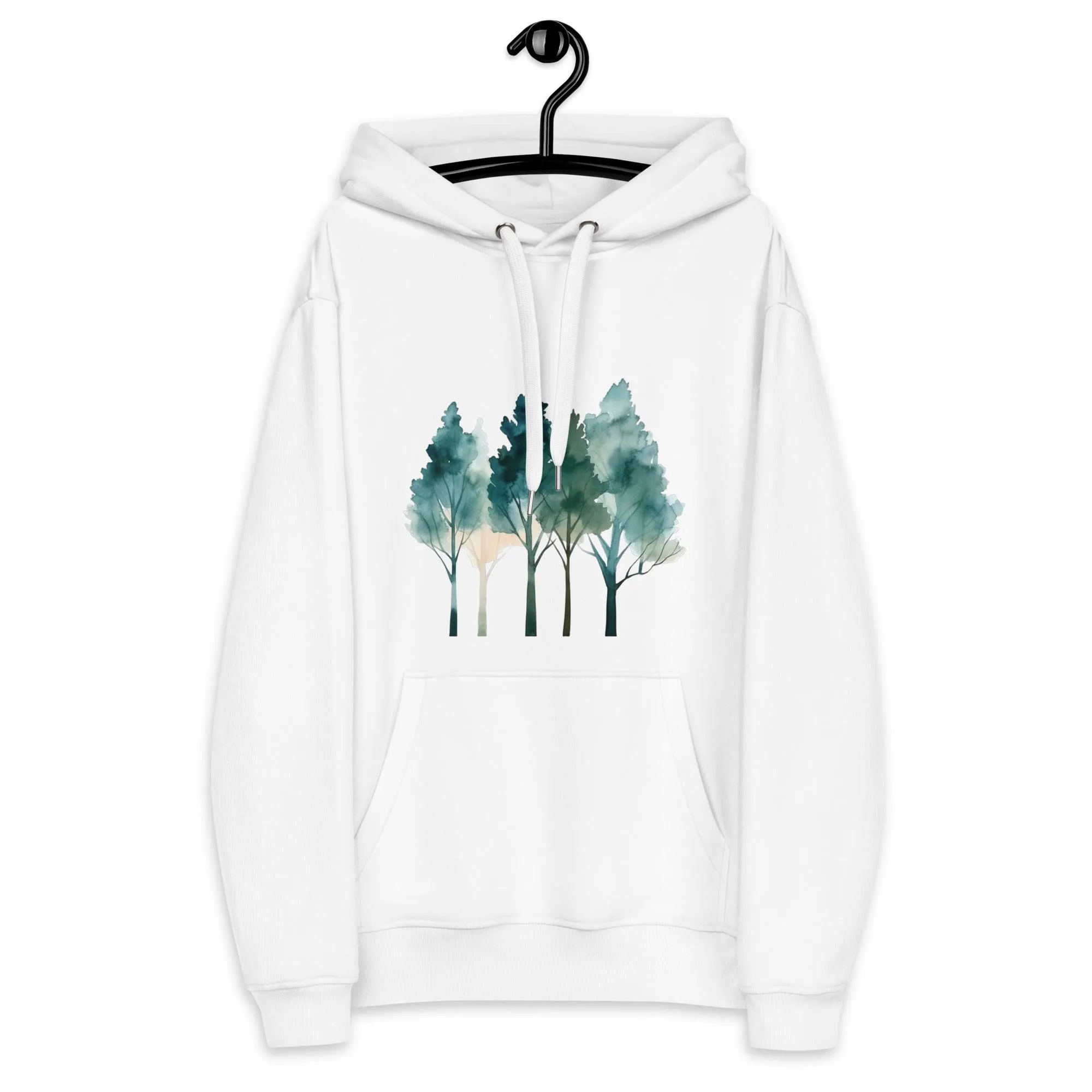 Watercolor trees Premium eco hoodie sold by Wander Trails product image thumbnail 4