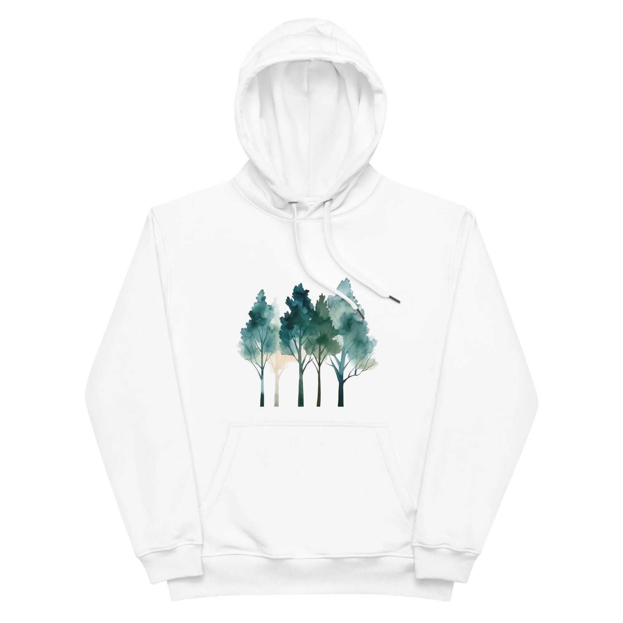 Watercolor trees Premium eco hoodie sold by Wander Trails product image thumbnail 5