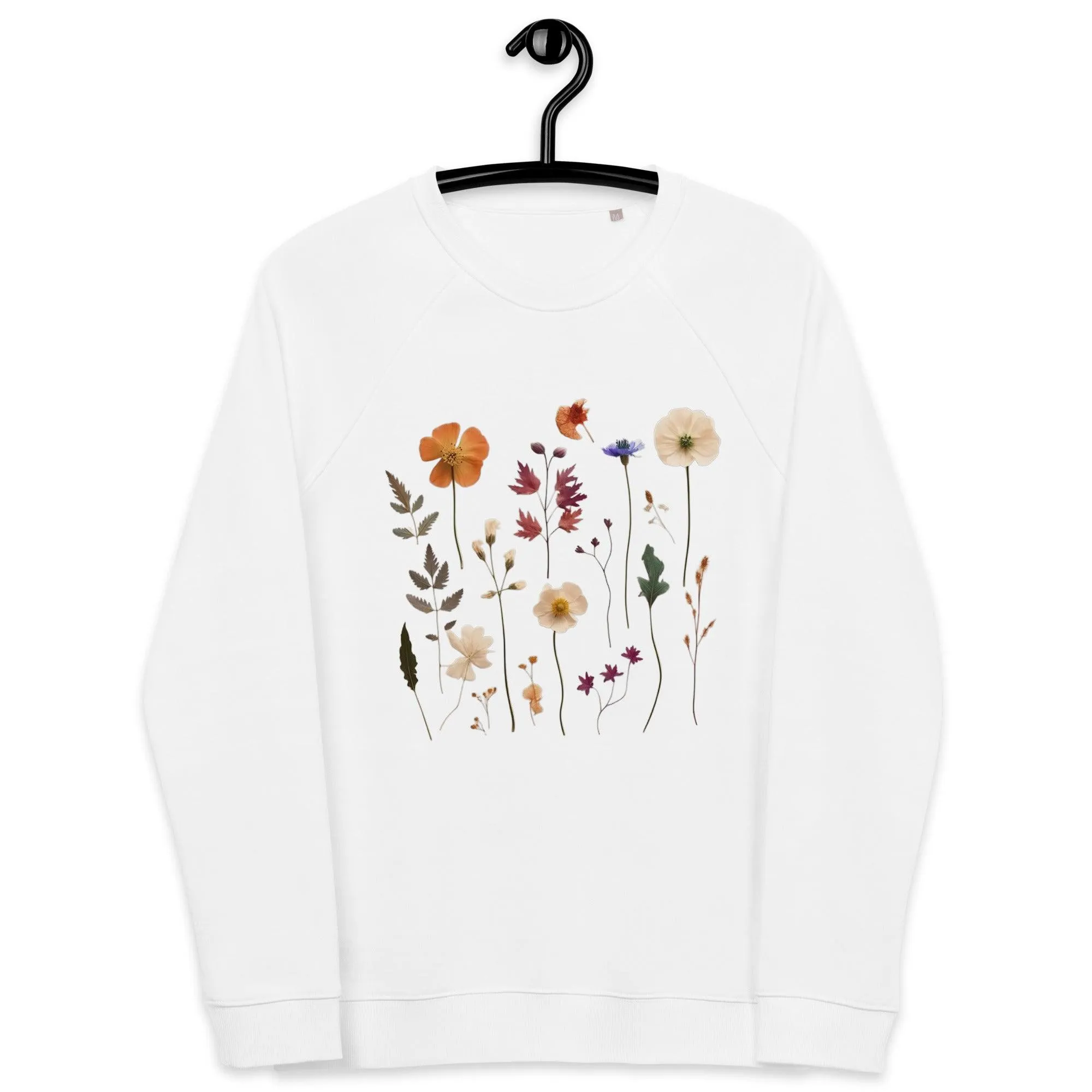 Pressed Wildflowers Unisex organic sweatshirt sold by Wander Trails product image thumbnail 2