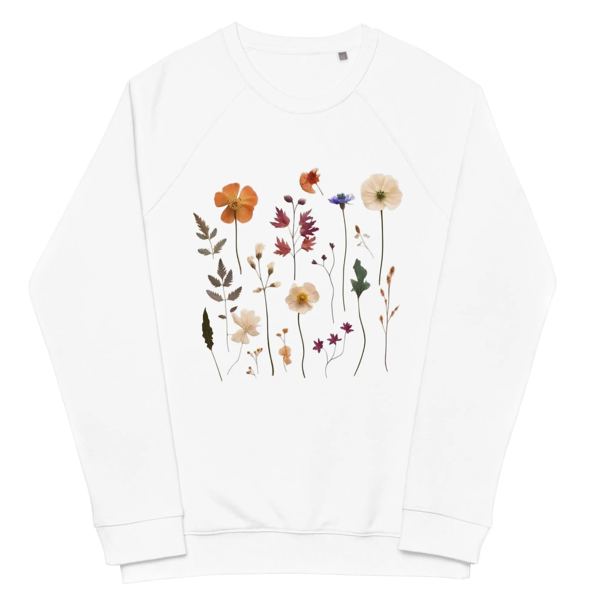 Pressed Wildflowers Unisex organic sweatshirt sold by Wander Trails